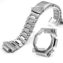 Load image into Gallery viewer, For GA2100 Watch Band Strap Bezel/Case 316L Stainless Steel Metal Steel Belt With Tools Wholesale Watchband GA-2100 GA2110
