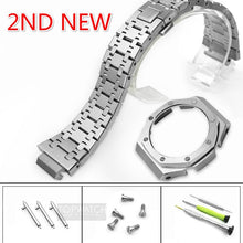 Load image into Gallery viewer, For GA2100 Watch Band Strap Bezel/Case 316L Stainless Steel Metal Steel Belt With Tools Wholesale Watchband GA-2100 GA2110
