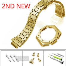Load image into Gallery viewer, For GA2100 Watch Band Strap Bezel/Case 316L Stainless Steel Metal Steel Belt With Tools Wholesale Watchband GA-2100 GA2110
