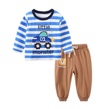 Load image into Gallery viewer, Baby Boys Clothes 2pcs Newborn Baby Girls Cartoon Clothing Autumn Winter Cartoon Cotton Shirt Baby Boy Clothes Set Long-Sleeved
