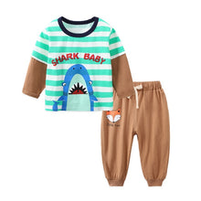 Load image into Gallery viewer, Autumn Winter 2020 Baby Boy Girls Clothes Cotton Girl Clothing Sets Cartoon Long-sleeved T-shirt+Pants Infant Clothes 2pcs Suit
