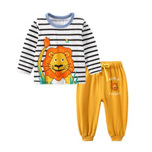 Load image into Gallery viewer, Autumn Winter 2020 Baby Boy Girls Clothes Cotton Girl Clothing Sets Cartoon Long-sleeved T-shirt+Pants Infant Clothes 2pcs Suit
