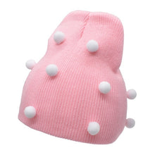 Load image into Gallery viewer, Big Bows Knitted Baby Girl Hat Cap Autumn Winter Warm Kids baby winter Hat Solid Color Baby Beanie Bonnet enfant Child Muts
