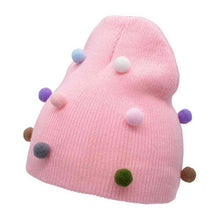 Load image into Gallery viewer, Big Bows Knitted Baby Girl Hat Cap Autumn Winter Warm Kids baby winter Hat Solid Color Baby Beanie Bonnet enfant Child Muts
