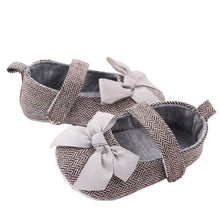 Load image into Gallery viewer, Emmababy Infant Baby Girl Shoes Bowknot Anti-Slip Soft Sole Hook First Walkers Toddler Infant Baby Girl Kids Shoes 0-18M 3 Color
