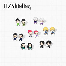 Load image into Gallery viewer, 2020 New Anime HunterXHunter GON·FREECSS Killua Zoldyck Kurapika Leorio Paladinight Acrylic Resin Epoxy Earrings
