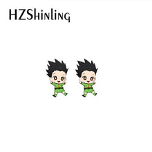 Load image into Gallery viewer, 2020 New Anime HunterXHunter GON·FREECSS Killua Zoldyck Kurapika Leorio Paladinight Acrylic Resin Epoxy Earrings
