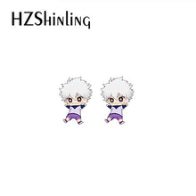 Load image into Gallery viewer, 2020 New Anime HunterXHunter GON·FREECSS Killua Zoldyck Kurapika Leorio Paladinight Acrylic Resin Epoxy Earrings
