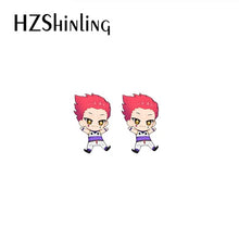 Load image into Gallery viewer, 2020 New Anime HunterXHunter GON·FREECSS Killua Zoldyck Kurapika Leorio Paladinight Acrylic Resin Epoxy Earrings
