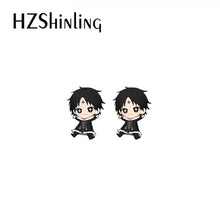 Load image into Gallery viewer, 2020 New Anime HunterXHunter GON·FREECSS Killua Zoldyck Kurapika Leorio Paladinight Acrylic Resin Epoxy Earrings
