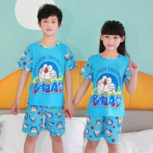 Load image into Gallery viewer, 2020 children pajamas set kids baby girl boys cartoon casual clothing costume short sleeve children sleepwear pajamas sets
