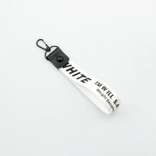 Load image into Gallery viewer, Lateefah Off White Ribbon Keychain Women Phone Case Wallet key chain Key Rings Key Holder Trendy Jewelry Accessories

