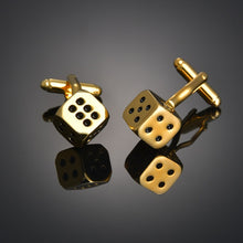 Load image into Gallery viewer, Light luxury shirt Cufflinks men's shirt cuffs nail French gold buttons custom wedding dress bridegroom suit sleeve
