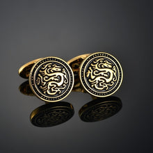 Load image into Gallery viewer, Light luxury shirt Cufflinks men's shirt cuffs nail French gold buttons custom wedding dress bridegroom suit sleeve
