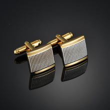Load image into Gallery viewer, Light luxury shirt Cufflinks men's shirt cuffs nail French gold buttons custom wedding dress bridegroom suit sleeve
