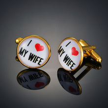 Load image into Gallery viewer, Light luxury shirt Cufflinks men's shirt cuffs nail French gold buttons custom wedding dress bridegroom suit sleeve
