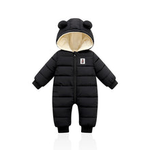 Load image into Gallery viewer, LZH 2020 Autumn Winter Infant Baby Clothing New Baby Boys Thick Down Cotton Jumpsuit Girls Long-sleeved Hooded Romper 3-12 Month
