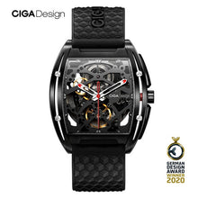Load image into Gallery viewer, CIGA DESIGN Z Series DLC Titanium Automatic Mecthanical Watch Silicone Strap Fashion Timepiece Mens Wristwatch
