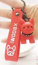 Load image into Gallery viewer, Fashion Punk French Bulldog Keychain PU Leather Dog Keychains for Women Bag Pendant Jewelry Trinket Men's Car Key Ring Key Chain
