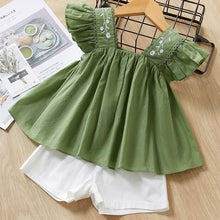 Load image into Gallery viewer, Bear Leader Girls Clothing Sets New Summer Sleeveless T-shirt+Print Bow Skirt 2Pcs for Kids Clothing Sets Baby Clothes Outfits
