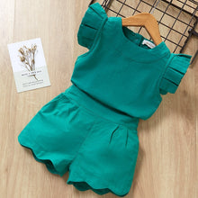Load image into Gallery viewer, Bear Leader Girls Clothing Sets New Summer Sleeveless T-shirt+Print Bow Skirt 2Pcs for Kids Clothing Sets Baby Clothes Outfits
