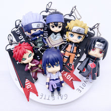 Load image into Gallery viewer, 2020 Hot Selling Naruto Sasuke Itachi Gaara Kakashi Keychains Exquisite Key Chain Pendant Fashion Gift Key Rings
