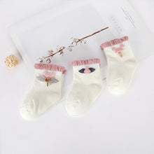 Load image into Gallery viewer, Baby Socks Cotton Socks Girls Boys Newborn Socks Cartoon Decoration Boneless Suture Children Infant Socks Baby Clothing
