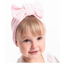 Load image into Gallery viewer, Autumn Winter Baby Girl Hat Big Bow Soft Cotton Wool Knitted Baby  Beanie Hat Kids Newbworn Bonnet Cap Beanies For Girls
