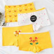 Load image into Gallery viewer, 4 Pcs/lot Children Panties Briefs Kids Underwear Baby Cotton Sweet Design Panties  Cute Underpants Children Clothing
