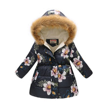 Load image into Gallery viewer, Kids Girls Jacket 2020 Autumn Winter Jacket For Girls Coat Baby Warm Hooded Outerwear Coat Girls Clothing Children Down Parkas
