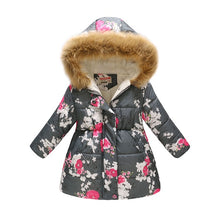 Load image into Gallery viewer, Kids Girls Jacket 2020 Autumn Winter Jacket For Girls Coat Baby Warm Hooded Outerwear Coat Girls Clothing Children Down Parkas
