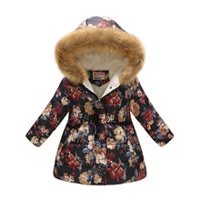 Load image into Gallery viewer, Kids Girls Jacket 2020 Autumn Winter Jacket For Girls Coat Baby Warm Hooded Outerwear Coat Girls Clothing Children Down Parkas
