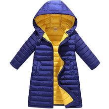 Load image into Gallery viewer, Kids Girls Jacket 2020 Autumn Winter Jacket For Girls Coat Baby Warm Hooded Outerwear Coat Girls Clothing Children Down Parkas

