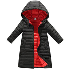Load image into Gallery viewer, Kids Girls Jacket 2020 Autumn Winter Jacket For Girls Coat Baby Warm Hooded Outerwear Coat Girls Clothing Children Down Parkas

