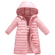 Load image into Gallery viewer, Kids Girls Jacket 2020 Autumn Winter Jacket For Girls Coat Baby Warm Hooded Outerwear Coat Girls Clothing Children Down Parkas
