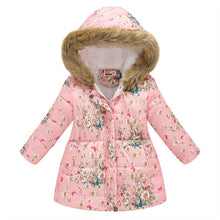 Load image into Gallery viewer, Kids Girls Jacket 2020 Autumn Winter Jacket For Girls Coat Baby Warm Hooded Outerwear Coat Girls Clothing Children Down Parkas

