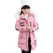 Load image into Gallery viewer, Kids Girls Jacket 2020 Autumn Winter Jacket For Girls Coat Baby Warm Hooded Outerwear Coat Girls Clothing Children Down Parkas

