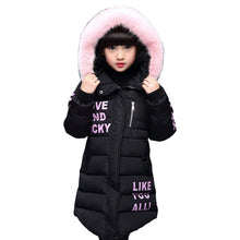 Load image into Gallery viewer, Kids Girls Jacket 2020 Autumn Winter Jacket For Girls Coat Baby Warm Hooded Outerwear Coat Girls Clothing Children Down Parkas
