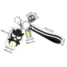 Load image into Gallery viewer, Cute Kuromi keychain Melody Kitty Cinnamoroll Key chain for Women girls Kawaii Cartoon Frog Pudding Dog Penguin key Bag Pendant
