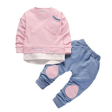 Load image into Gallery viewer, LZH Infant Clothing For Baby Girl Clothes Set 2020 Autumn Winter Newborn Baby Boys Clothes T-shirt+Pant Outfit Suit Baby Costume
