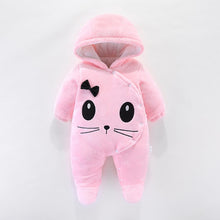 Load image into Gallery viewer, Baby clothing Boy girls Clothes Cotton Newborn toddler rompers cute Infant bear new born winter Hoodie romper   0-18M
