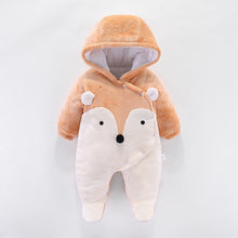 Load image into Gallery viewer, Baby clothing Boy girls Clothes Cotton Newborn toddler rompers cute Infant bear new born winter Hoodie romper   0-18M
