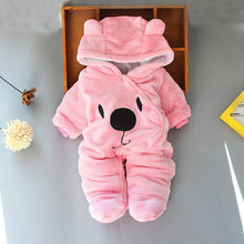 Load image into Gallery viewer, Baby clothing Boy girls Clothes Cotton Newborn toddler rompers cute Infant bear new born winter Hoodie romper   0-18M
