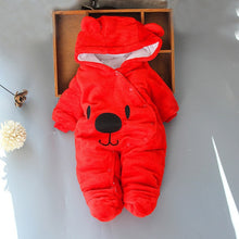 Load image into Gallery viewer, Baby clothing Boy girls Clothes Cotton Newborn toddler rompers cute Infant bear new born winter Hoodie romper   0-18M
