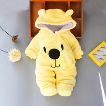 Load image into Gallery viewer, Baby clothing Boy girls Clothes Cotton Newborn toddler rompers cute Infant bear new born winter Hoodie romper   0-18M

