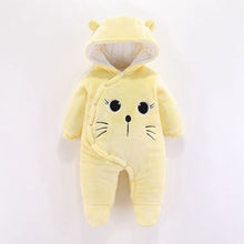 Load image into Gallery viewer, Baby clothing Boy girls Clothes Cotton Newborn toddler rompers cute Infant bear new born winter Hoodie romper   0-18M
