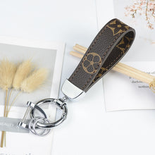 Load image into Gallery viewer, New Fashion Metal leather key car bag key clip fashion hot sale key chain ladies men's handmade accessories gift
