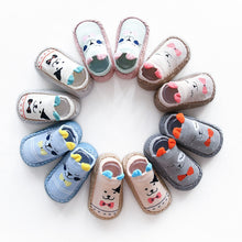 Load image into Gallery viewer, Baby Socks With Rubber Soles Infant Newborn Baby Girls Boys Autumn Winter Children Floor Socks Shoes Anti Slip Soft Sole Sock
