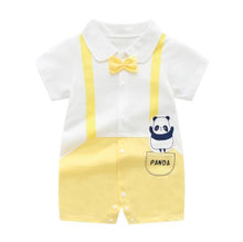 Load image into Gallery viewer, New Born Baby Clothing Summer Gentleman Rompers 0-12M Baby Boys Cotton Jumpsuit Baby Body Clothes Newborn Unisex Thin Costumes
