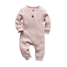 Load image into Gallery viewer, Baby Boys Girls Romper Cotton Long Sleeve Letter Mom Plus Dad Equal Me Jumpsuit Infant Clothing Autumn Newborn Baby Clothes
